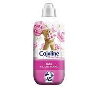 Cajoline - Suavizante de ropa - 45 lavados - fragancia rosa y lila blanca - refinado con esencias naturales - botella de plástico 100% reciclado