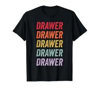 Cajón Camiseta gráfica económica, Hombre, Negro, S