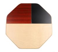 Cajón compacto de percusión de mano con acabado de madera natural y salida multitonal, ligero para viajes, incluye bolsa de transporte para protección