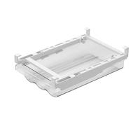 Cajón de huevos extraíble para refrigerador, contenedor de almacenamiento deslizante transparente de 30,5 cm, bandeja organizadora con ruedas automáticas, de cocina, contenedor de alimentos que