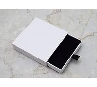 Cajón De Papel Kraft Grueso Caja De Embalaje De Joyería Tarjeta De Felicitación Collar Pulsera Vitrina De Regalo Cajas De Cartón (Color : White, Size : 8.2 * 8 * 1.9cm)