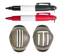 Cajón de pelota de golf - Plantilla de escritura de precisión, guía de marcado de secado rápido | Marcadores de dibujo de alineación duraderos para guiar la conducción, entrenamiento de astillado
