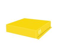 Cajón de Salto Pliométrico Caja de Salto 4 en 1 Suave Plyo Box Equipo de Entrenamiento de Fitness en Casa Resistente al Desgaste y Antideslizante para Ejercicio Salta(Color:Children Yellow/75x55x15cm)