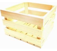 Cajón decorativo de 30 x 30 x 20 cm, caja de madera ecológica, cepillada para guardar vino, frutas y verduras