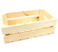 Cajón decorativo de 35 x 20 x 12 cm, caja de madera ecológica, cepillada para guardar vino, frutas y verduras