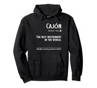 Cajon Definition Mejor Instrumento del Mundo Divertido Minimalista Sudadera con Capucha