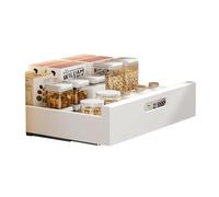 Cajón deslizante de cocina, estante de cocina, bandeja deslizante para cocina, organizador de armarios, cajón telescópico para armario de cocina, 35 x 43 x 9 cm, sin necesidad de perforar ni clavar