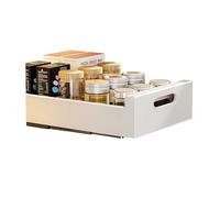 Cajón deslizante de cocina, estante de cocina, bandeja deslizante para cocina, organizador de armarios, cajón telescópico para armario de cocina, 25 x 43 x 9 cm, sin necesidad de perforar ni clavar