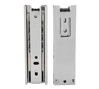 Cajón Deslizante Guía para Muebles Riel Extensión Completa Mini Cocina Corta con Rodamiento De Bolitas Herrajes 5X1.37 Pulgadas (2 Piezas)