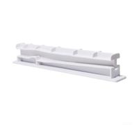 Cajón deslizante W10671238 pieza de repuesto para refrigerador Cajón de verduras Carril central ABS Plástico Blanco 12.8 pulgadas