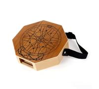 Cajon Drum Hand Percusion Instrument Premium Teakwood Birchwood Portable Tambor octogonal para principiantes Travel Travel Outdoor Color de registro 30 cm