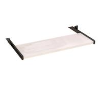 Cajón ergonómico de altura ajustable para teclado, bandeja extraíble debajo del escritorio para oficina y uso doméstico, blanco, 64 x 24 cm, diseño que ahorra espacio y comodidad