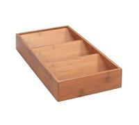 Cajón especiero, inserto de bambú ahumado, organizador para especias, 38 x 6 x 20 cm
