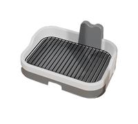 Cajón Inodoro para Perros Bandeja Sanitaria para Perros Recinto Elevado Marco de Malla de Acero Inoxidable Extraíble Doble Uso con Almohadillas para Pipí Fácil de Limpiar Aseo Puntual Bandejas de Adie