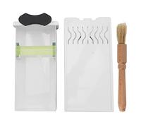 Cajón Knock Box, Discos de café desmontables de acero inoxidable Contenedor de golpe Estilo extraíble Contenedor de café molido en polvo Contenedor con cepillo (Blanca)