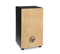 Cajón latín de percusión, negro/natural, 19"x12"x11" (LP1428NYN)