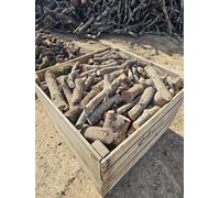 Cajón Leña de Encina 1200kg (3x400). Leña para Chimenea, Caldera y/o Estufa. Leñas de Las más duras Que Hay. Tiene una Larga consistencia y duración. Troncos medianos. Leñas Encina.