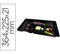 Cajón Organizador Bandeja Color Negro 364X225X21 Mm