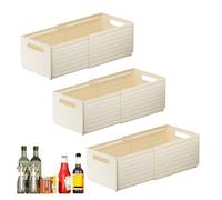 Cajón organizador cesta - 3pcs Telescoping Design, Longitud ajustable, material duradero, construcción de ahorro de espacio | Snack storage, organización de juguetes, clasificación de ropa interior