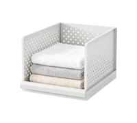 Cajón organizador de armario pequeño apilable para almacenamiento de ropa | Organizador de armario de baño para el hogar, apartamento, sala de estar, ducha, dormitorio, lavandería, baño
