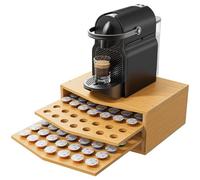 Cajón para Cápsulas de Café de 70 Capacidades, Organizador de Cajón de Cápsulas Almacenamiento Organizador Cápsula para Nespresso Cajón Para Almacenar Cápsulas Café Pòds Porta Cápsulas