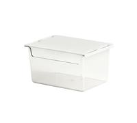 Cajón para debajo de la mesa, bandeja adhesiva oculta para escritorio, contenedor de almacenamiento extraíble con acrílico transparente resistente, organizadora de papelería que ahorra espacio