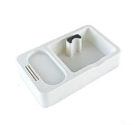 Cajón para Posos de Café Grande con Barra de para golpe Extraíble y Base Antideslizante para Espresso 24.8cm(White)