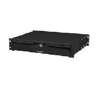 CAJON PARA RACK 19" 2U 483X360MM HASTA 90KG NEGRO CIERRE FRONTAL AK-2001-B