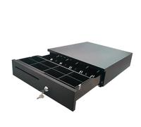 Cajón portamonedas 10POS CP-405N Negro 405x420x100mm Manual/Automático RJ12 12V