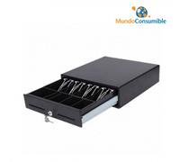 Cajon Portamonedas 33X33 CP-330 Cm 4 Billetes - 8 Monedas Negro Apertura Manual y Automatica