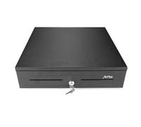 Cajon Portamonedas AVPos Cash-U285 41cm automatico Acero 5 Billetes 8 Monedas Negro RJ-11 Bandeja Extraible