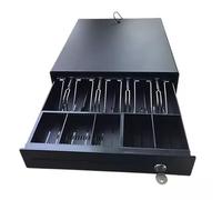 cajón portamonedas, Caja registradora con cajón for Dinero, Caja electrónica for, Duradera Bandeja for y Cerradura(Noir)