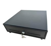Cajón Portamonedas HS-330A 33x36cm 4 Billetes 8 Monedas RJ12 24V Negro