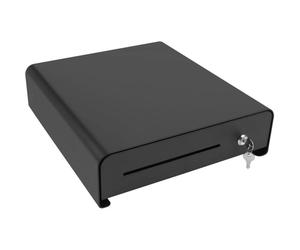 Cajón portamonedas Olympia SD335 Style metálico negro seguro compacto