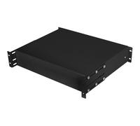Cajón rack 19" Lanberg AK-2001-B 2U acero negro carga 90kg extraíble