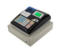 Cajón registrador caja registradora Gestión de efectivo Impresora térmica 50 empleados 48 teclas 10000 PLUs 36 departamentos Catering Supermercados Tiendas de ropa