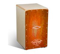 CAJON RUMBERO - Pepote (Jaleo) Colores (Tapa Naranja) (28,5 x 29 x 47 Cm.)