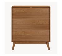 Cajonera aastmabospoo con 3 cajones mdf 90x80x40cm - efecto nogal [en.casa]