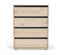 Cajonera box ii 4 cajones 60cm roble - conforama