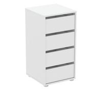 Cajonera box ii de 4 cajones 40cm blanco - conforama
