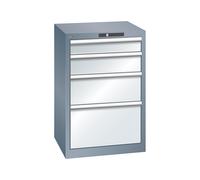 Cajonera con 4 cajones LISTA, A x P x H 564 x 572 x 850 mm