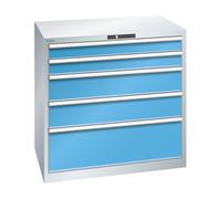 Cajonera con 5 cajones LISTA, A x P x H 1023 x 725 x 1000 mm