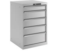 Cajonera con 5 cajones LISTA, A x P x H 564 x 572 x 850 mm
