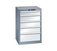 Cajonera con 5 cajones LISTA, A x P x H 564 x 572 x 850 mm