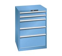 Cajonera con 5 cajones LISTA, A x P x H 717 x 725 x 1000 mm