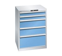 Cajonera con 5 cajones LISTA, A x P x H 717 x 725 x 1000 mm