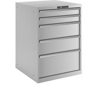 Cajonera con 5 cajones LISTA, A x P x H 717 x 725 x 1000 mm
