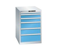 Cajonera con 6 cajones LISTA, A x P x H 564 x 724 x 850 mm