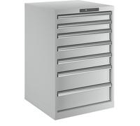 Cajonera con 7 cajones LISTA, A x P x H 564 x 572 x 850 mm