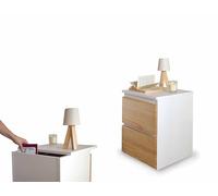 Cajonera con compartimento secreto, mueble con cajón oculto y doble fondo, cómoda camuflada con cerradura electrónica NFC y APP, hueco invisible para guardar dinero, joyas y documentos de forma segura